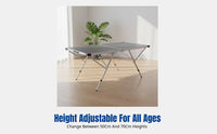 Kids Foldable Table Tennis Table, Adjustable Height, Portable Multi-Use Table for Home
