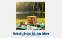 Camping Folding Storage Box, Multi-Functional Outdoor Organizer, Portable Foldable Cabinet for Home and Outdoor Dining