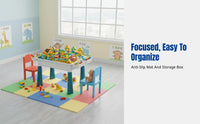 Multi-Functional Kids Building Block Table, Commercial Rectangular Table, Preschool, Playground, Night Market