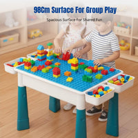 Multi-Functional Kids Building Block Table, Commercial Rectangular Table, Preschool, Playground, Night Market