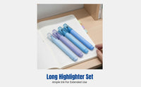 Highlighter Pen, Monet Pastel Colors, Large Capacity, Vision Protection, Smooth Marking, Effortless Writing