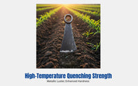 High Hardness Mattock Hoe, Hand-Forged, Integrated Blade, Traditional Farming Tool for Weeding, Bamboo