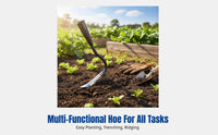 Thickened Manganese Steel Triangular Hoe, Hand-Pulled Plow, Multi-Purpose Gardening and Farming Tool, Durable Agricultural