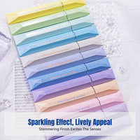Sparkle Highlighter Pen, Soft Tip, Eye Protection, Vibrant Colors, Student Notebook, Greeting Card, Drawing Marker