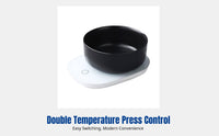 Adjustable Temperature Cat Water Bowl, Ceramic Heated Pet Dish, Winter Insulation, Press Control, Hygienic