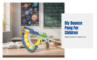 Science Toy, DIY Racket Sport Pong Wooden Assembly Kit, Hands-On Educational Toy for Kids, Creative Learning, For Boys and Girls