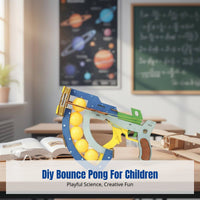 Science Toy, DIY Racket Sport Pong Wooden Assembly Kit, Hands-On Educational Toy for Kids, Creative Learning, For Boys and Girls