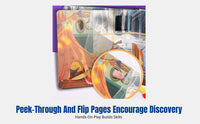 Nature Sound Book, Interactive Press and Flip Board Book for Kids, Early Learning Tactile Picture Book