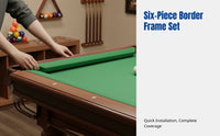 Billiard Table Frame, Steel and Wood Rail, Snooker Table Accessory