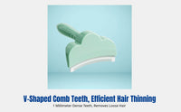 Cat Dog Thinning Comb, Pet Grooming Brush, Knot Remover, Anti-Shedding, Deep Cleaning