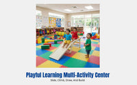 Children's Indoor Slide, Multi-Shape Climbing Frame, HDPE Material, Multi-Functional Play Equipment for Home & Nursery