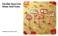 Year of the Horse Desktop Decor, New Year Handheld Sign, Festive Shop Card