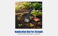 Hand-Forged Automotive Rod Hoe, Vegetation Cutting, Bamboo Digging, Soil Loosening, Weeding, Agricultural Tool