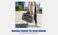 Pet Carrier Backpack, Cat & Dog Travel, Airline Approved, Geometric Pattern, Small Animal Travel Bag, Shoulder & Crossbody, Hard Shell