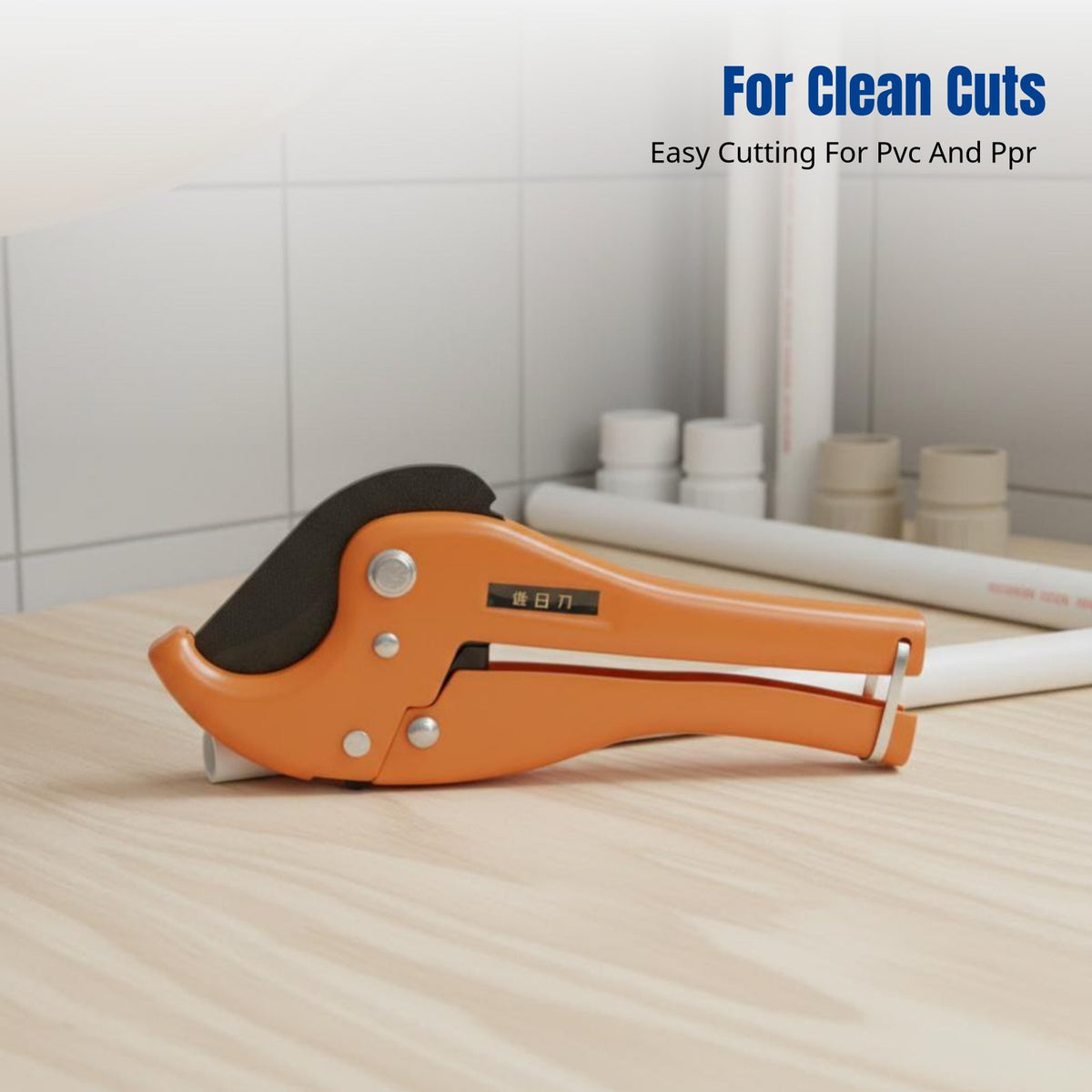 Pipe Cutter, PVC PPR, SK5 Aluminum Alloy Handle, Ergonomic, Fast Cutting, 42mm