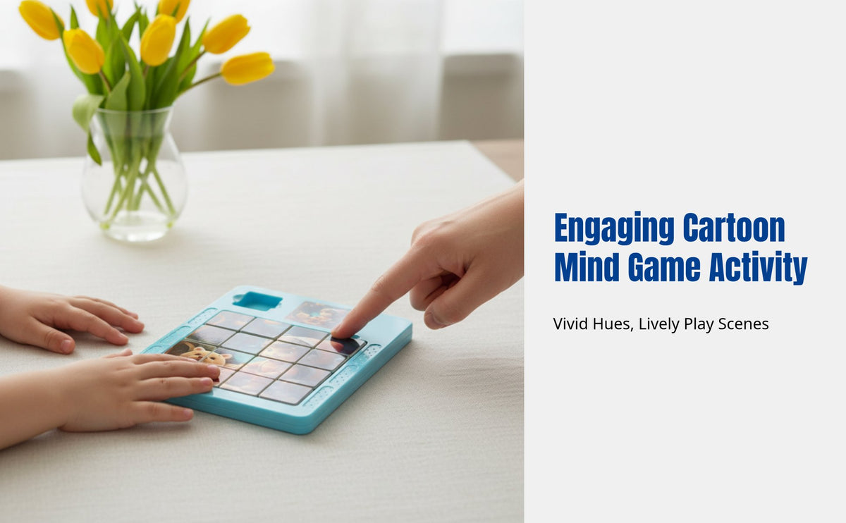 Logic Game, 16-Square Huarong Path Board, ABS Educational Toy, Logic Training for Kids