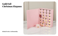 Coral Flip Book Countdown Calendar Gift Box, Surprise Calendar, Foil Stamped Packaging