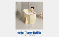 Foldable Adult Bathtub, Thickened Deep Soaking Tub, No Installation Needed, Double Person, PVC, Home Spa