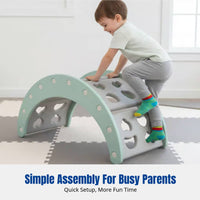 Kids Multi-Functional Climbing Rack, Storage Shelf, Book Display, Rocking Chair, Study Table, HDPE