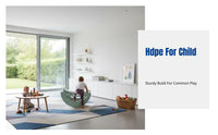 Kids Multi-Functional Climbing Rack, Storage Shelf, Book Display, Rocking Chair, Study Table, HDPE