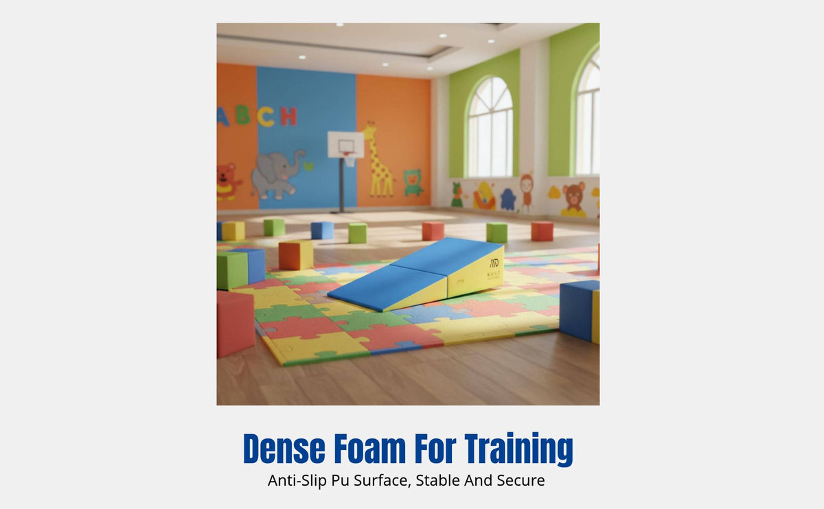 Kids Soft Fitness Equipment, Balance Bar, Jump Box, Incline Mat, Vaulting Horse, Pommel Horse, School, PVC/PU Material