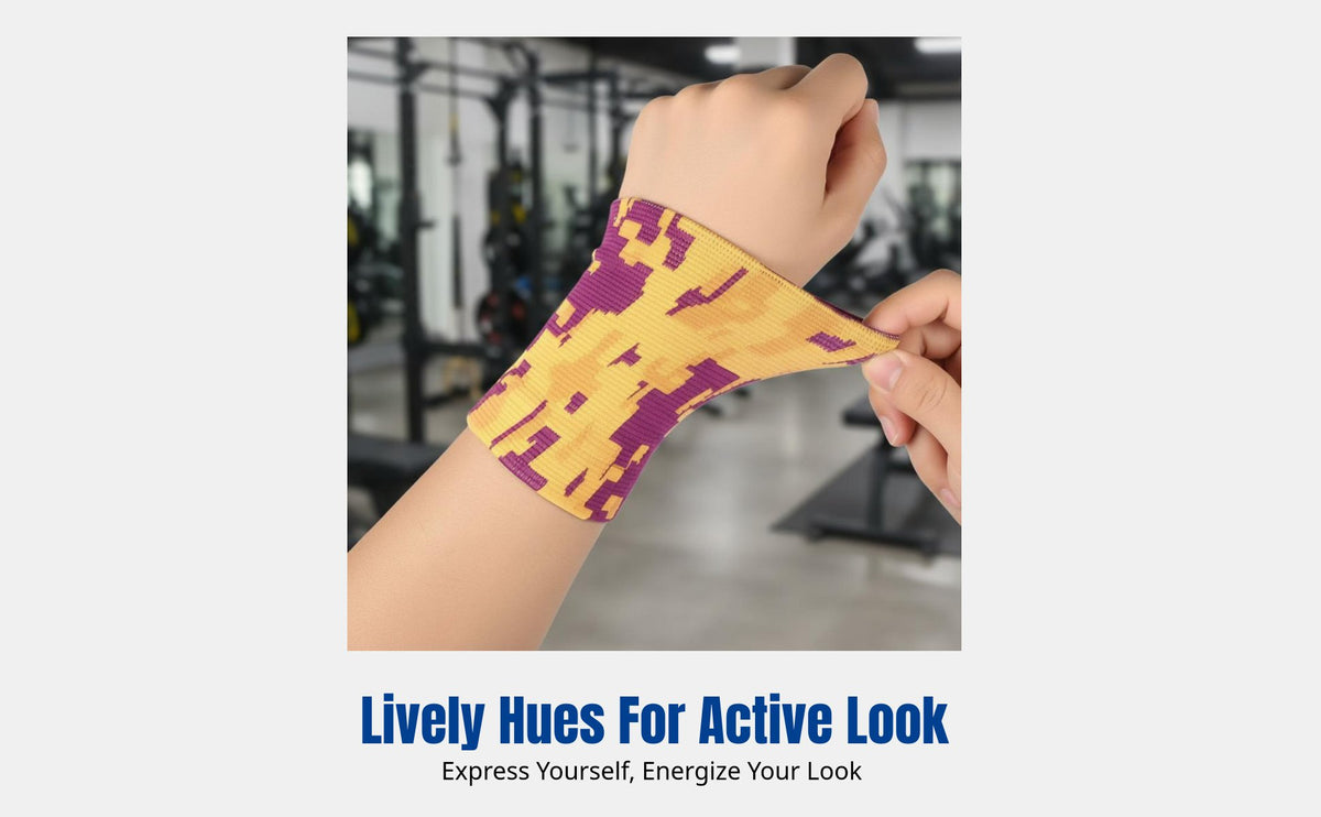 Sports Wristband, Knitted Towel Compression, Unisex Fitness, Court Sports Badminton