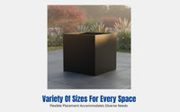 Outdoor Metal Planter Box, Stainless Steel Flower Trough, Bench Divider for Courtyard Balcony