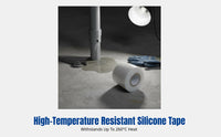 Bonding Silicone Waterproof Tape, High Temperature Resistant, Pressure Leak Repair, Red