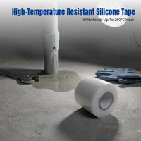 Bonding Silicone Waterproof Tape, High Temperature Resistant, Pressure Leak Repair, Red