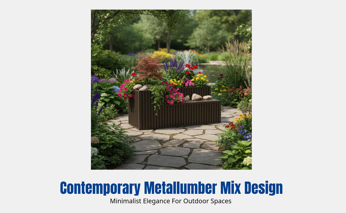 Stainless Steel Planter Box, Outdoor Divider, Modern Landscape Flower Rack, Combination Fence