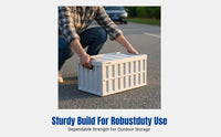 Folding Storage Box, Large Capacity Organizer, Car Trunk, Outdoor, Multi-Functional, Thickened, With Lid, Portable, Creative
