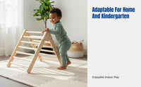 Multifunctional Indoor Climbing Frame, Tactile Training Toy, Slide, Hanging Seat, Montessori Playset for Home, Preschool