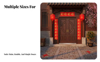 Seasonal Red Paper Couplets, Gold Sprinkled, Blank, Handwriting, 2025