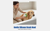 Pet Bath Brush, Cat Dog Hair Remover, Silicone Massage Grooming Glove, Soft Cleaner