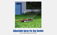 Automatic Oscillating Sprinkler, Lawn Garden Irrigation, Adjustable Spray, Large Area, Villa, Yard