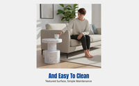 Minimalist Round Side Table, Small Coffee Table, Bedroom Nightstand, Living Room Sofa, Multi-Color, No Assembly