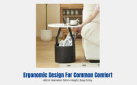 Portable Side Table, Creative Metal Bedside Table, Modern Minimalist Coffee Table for Living Room