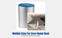 Silicone Butyl Waterproof Tape, Self-Sealing, Crack Repair, High Temperature Resistant, Silver, Multiple Sizes