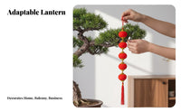 Flocked Lantern Hanging Decoration, Indoor Balcony, Seasonal Holiday, Fortunate Fu Character, Scene Arrangement