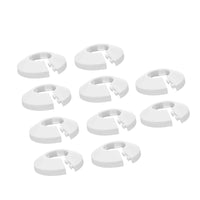 10 Pieces Water Pipe Covers Easy Installation Escutcheon Plate Tool-Free Setup Flexible for Plumbers, Kitchen, Under Sink, Floor