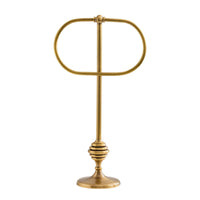Stand Towel Ring Free-Standing Bathroom Accessory Elegant Design Rustproof for Powder Room, Kitchen