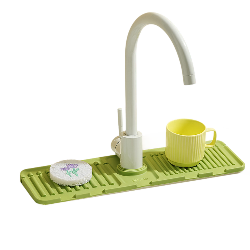 Sloped Silicone Drainage Mat for Kitchen Sink Splash Guard
