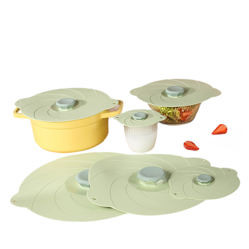 Universal Silicone Sealing Lids for Bowls and Cups, Food Grade, Microwave Safe, Splash Proof