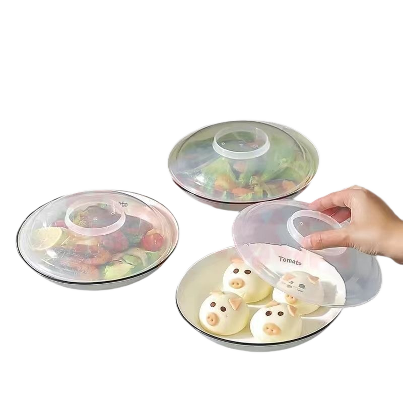 Food-Grade Silicone Microwave Splash-Proof Cover with Insulation and Dust Protection for Bowls and Dishes